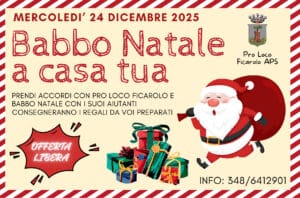 Babbo Natale a casa tua per portare i regali!