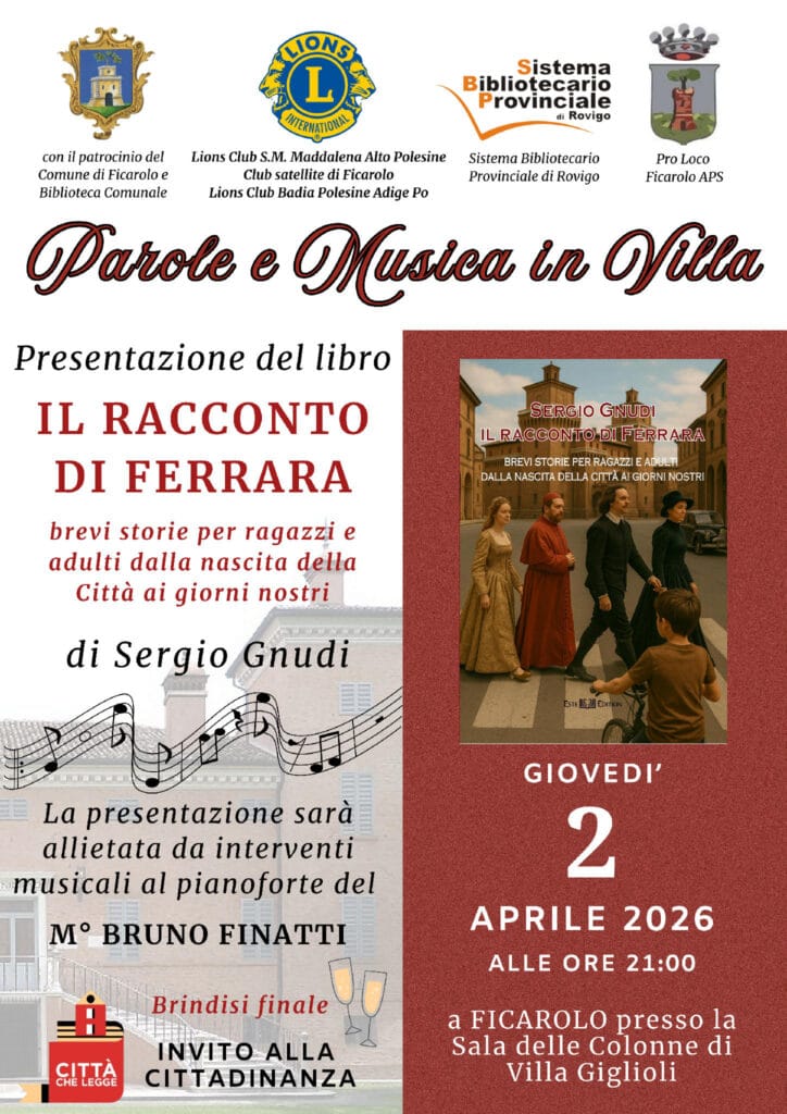 Sergio Gnudi presenta il libro "Il racconto di Ferrara"