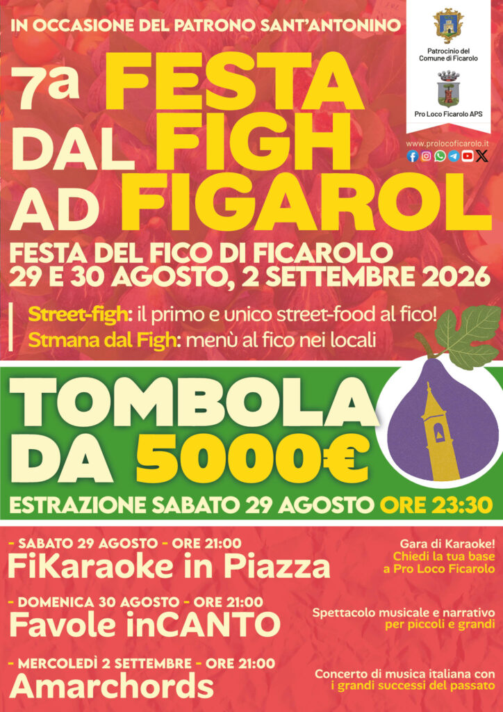 7ª Festa dal Figh ad Figarol: Festa del Fico 2026 - Locandina
